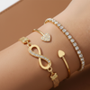 Golden Charm Bracelet Stack Set (Anti Tarnish)