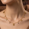 Golden Tree Charm Necklace (Anti-Tarnish)