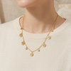 Golden Tree Charm Necklace (Anti-Tarnish)