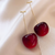 Cherry Glass Drop Earrings