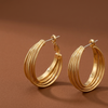 Aurora Layered Hoop Earrings (Anti-Tarnish)