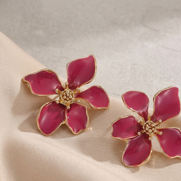 Blossom Petal Statement Stud Earrings