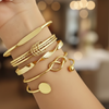 Golden Elegance Stack Bracelet Set (Anti Tarnish)
