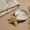 Golden Starfish Statement Earrings (Anti-Tarnish)