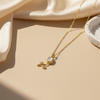 Opal Bloom Pendant Necklace (Anti Tarnish)
