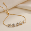 Daisy Crystal Adjustable Bracelet (Anti Tarnish)
