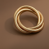Twisted Gold Stack (Anti Tarnish)