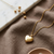 Golden Heart Whisper Pendant (Anti-Tarnish)