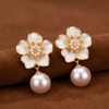 Blossom Pearl Drop Earrings
