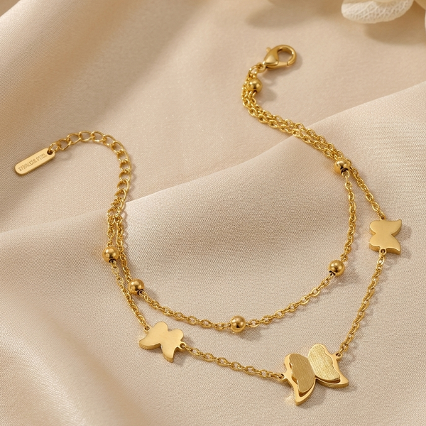 Double-Layered Charm Bracelet (Anti-Tarnish)