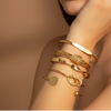 Golden Elegance Stack Bracelet Set (Anti Tarnish)
