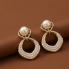 Pearl Halo Drop Earrings