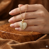 Celestial Wings Crystal Pendant Necklace (Anti-Tarnish)
