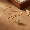 Serene Dewdrop Pendant Necklace (Anti-Tarnish)