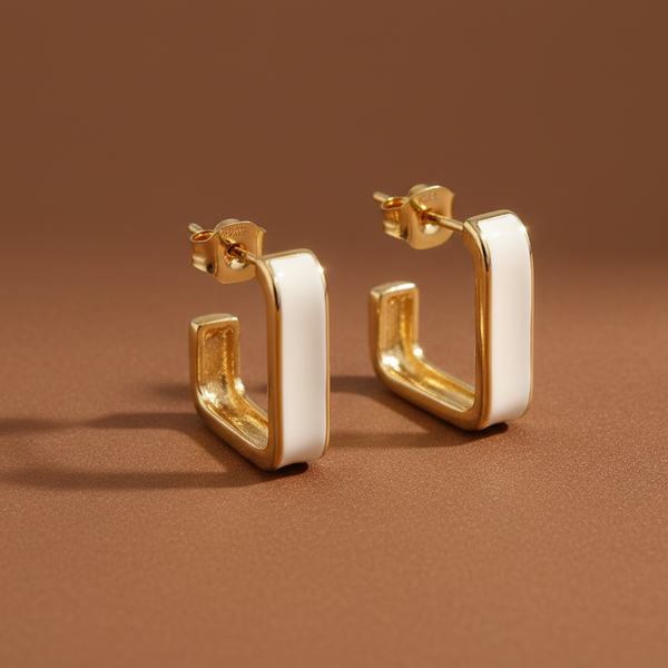 Square Hoop Earrings (Anti Tarnish)
