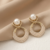 Pearl Halo Drop Earrings