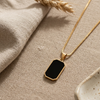 Onyx Paradigm Pendant (Anti-Tarnish)
