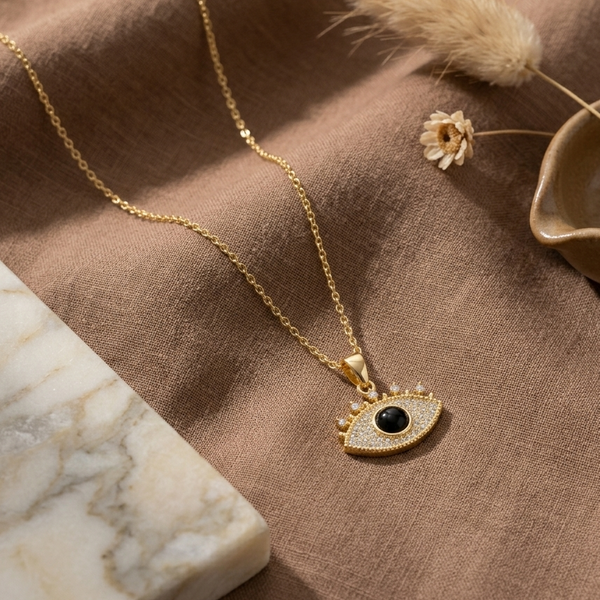 Mystic Evil Eye Necklace (Anti-Tarnish)