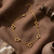 Golden Clover Layered Bracelet (Anti-Tarnish)
