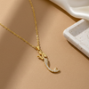 Golden Mermaid Charm Pendant Necklace (Anti Tarnish)
