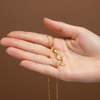 Opal Bloom Pendant Necklace (Anti Tarnish)