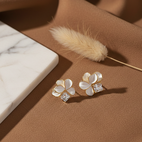 Bloom Crystal Stud Earrings