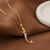 Golden Mermaid Charm Pendant Necklace (Anti Tarnish)