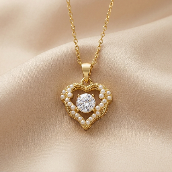 Eternal Heart Halo Pendant (Anti-Tarnish)