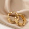 Aurora Layered Hoop Earrings (Anti-Tarnish)
