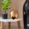 Golden Heart Whisper Pendant (Anti-Tarnish)